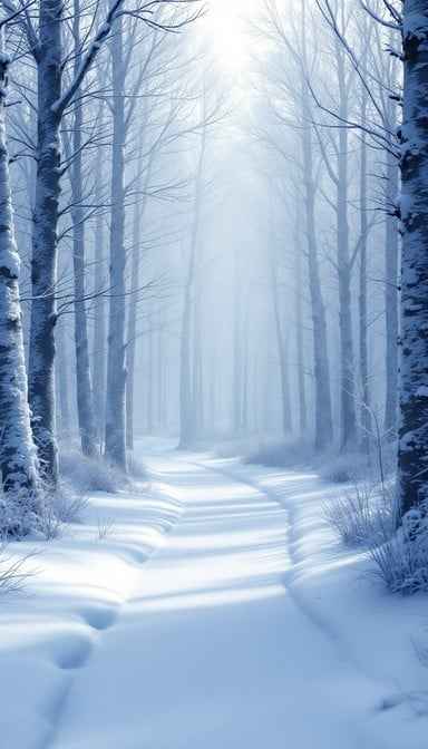 Misty Winter Path Misty Winter Path