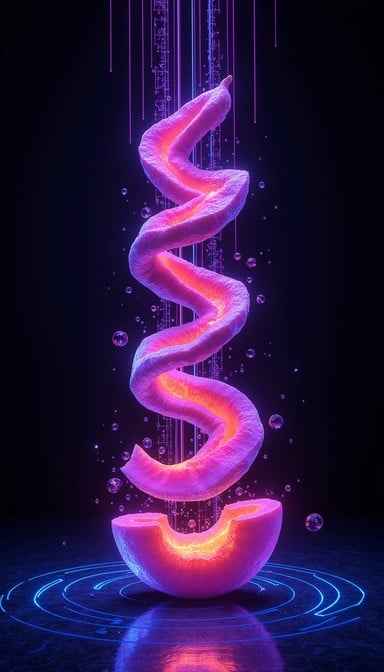 Neon Spiral Fruit