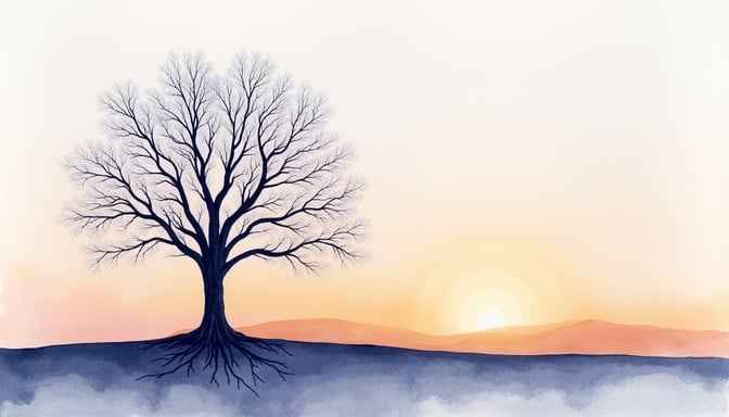 Solitary Winter Dawn