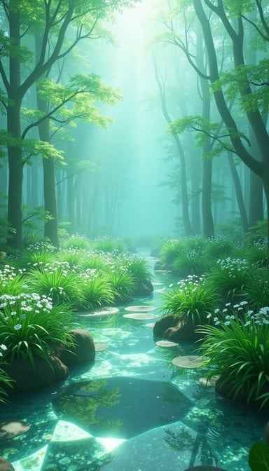 Misty Forest Stream Misty Forest Stream