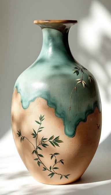 Flowing Green Vase Flowing Green Vase