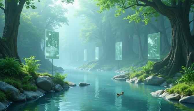 Misty Forest Stream Misty Forest Stream