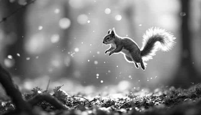 Squirrel in Flight Squirrel in Flight