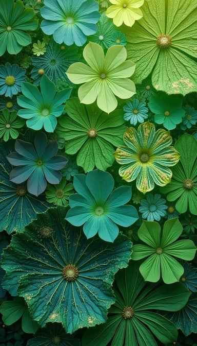 Layered Botanical Tapestry