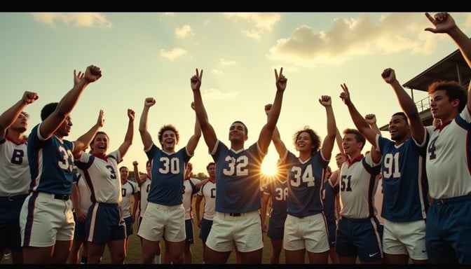 Victory at sunset Victory at sunset