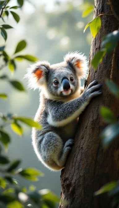 Curious Koala Climbing Curious Koala Climbing