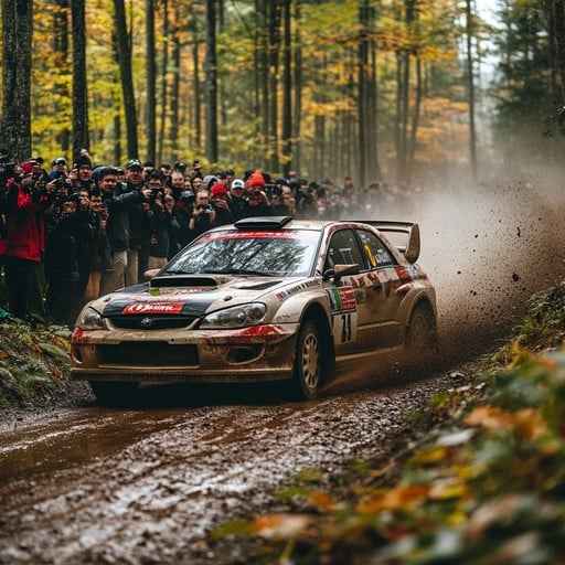 Rally race action