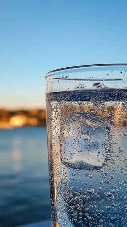 Sparkling water glass Sparkling water glass