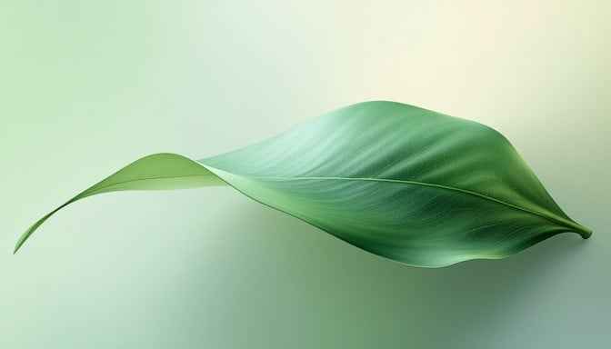 Glowing Green Leaf Glowing Green Leaf
