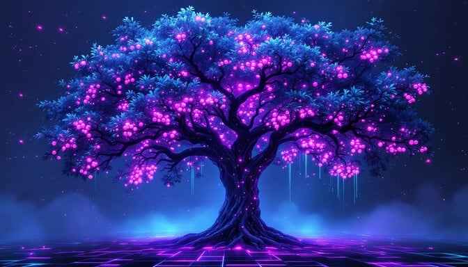 Glowing Cyber Tree Glowing Cyber Tree