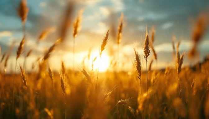 Golden Wheat Sunset