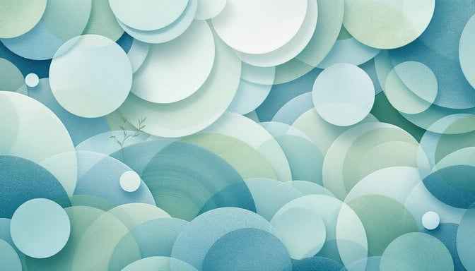 Tranquil Aqua Circles
