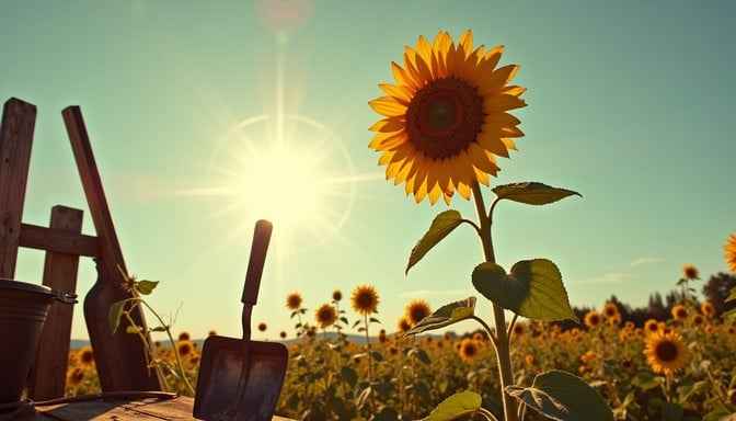 Sunflower against sky Sunflower against sky