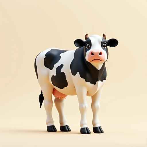 Stylized Holstein Cow