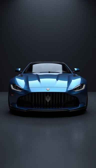Sleek Blue Maserati Sleek Blue Maserati
