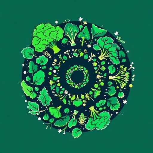 Verdant Vegetable Spiral Verdant Vegetable Spiral