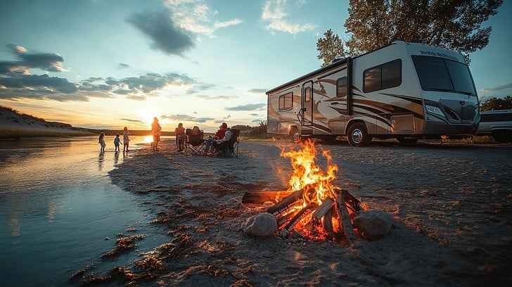 Sunset Camping Trip