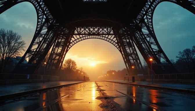 Eiffel Tower Sunset