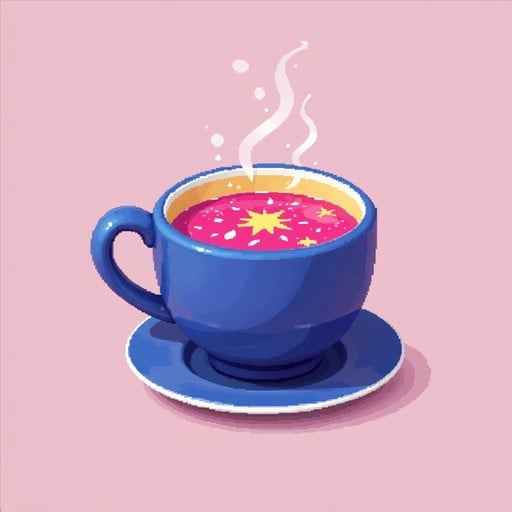 Steaming Pink Brew