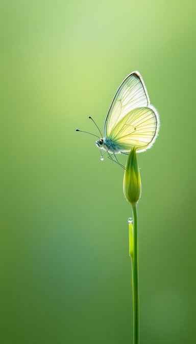 Butterfly Meets Morning