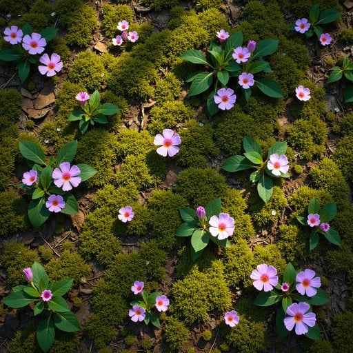 Moss and Blossoms Moss and Blossoms