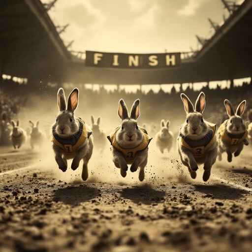 Vintage Rabbit Race Vintage Rabbit Race