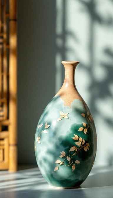 Elegant Green Vase
