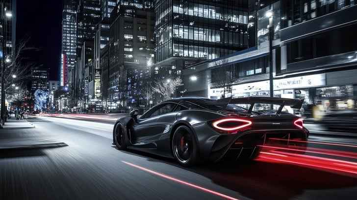 Speeding Sports Car Speeding Sports Car