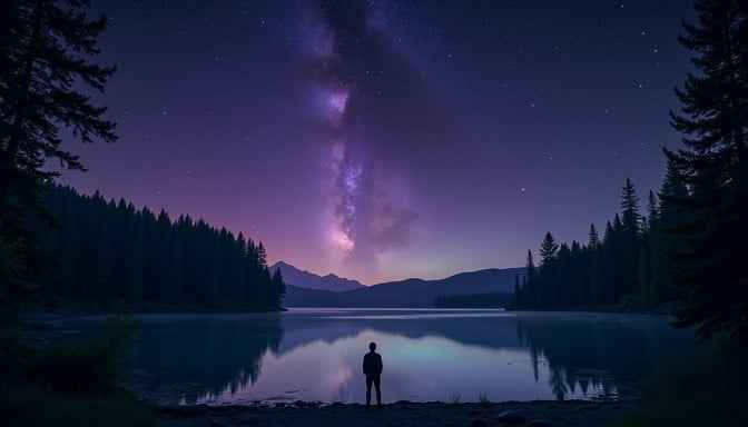 Cosmic Lake Reflection