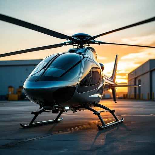 Sunset Helicopter Glory Sunset Helicopter Glory
