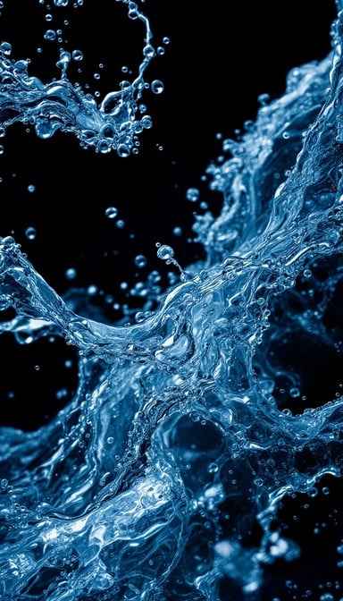 Liquid Blue Abstract Liquid Blue Abstract