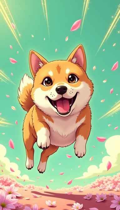 Joyful Shiba Leap Joyful Shiba Leap