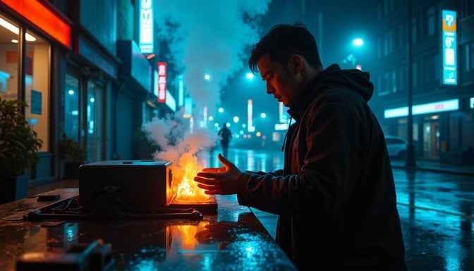 Neon Street Warmth