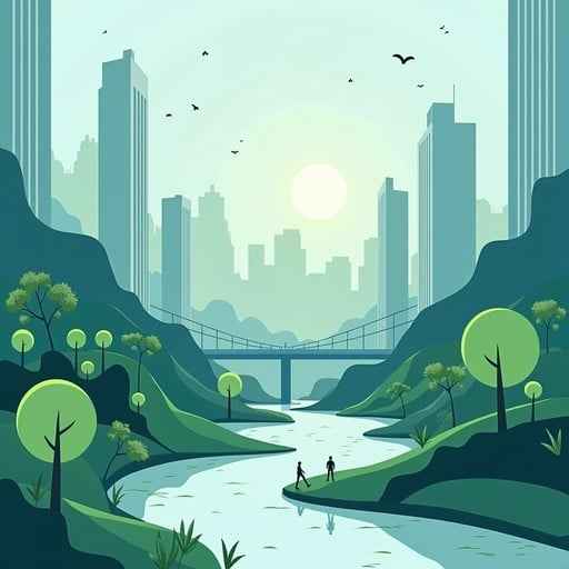 Serene City Valley