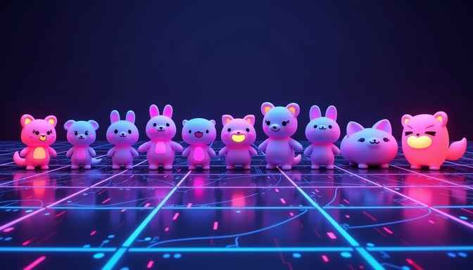 Neon Chibi Lineup