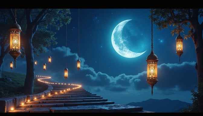 Mystical Moonlit Path