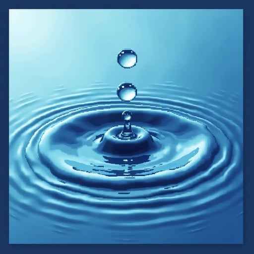 Blue Droplet Splash Blue Droplet Splash