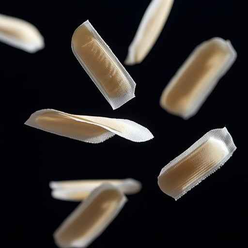 Floating pasta pieces Floating pasta pieces