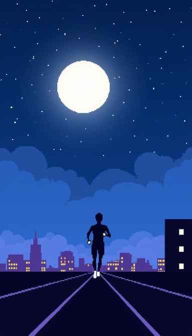Moonlit Rooftop Runner Moonlit Rooftop Runner