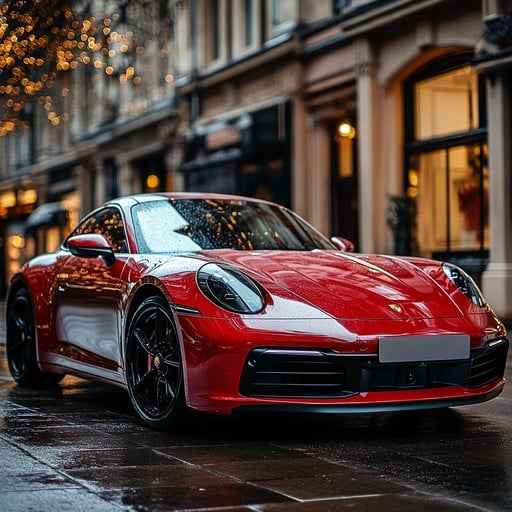 Red sports car