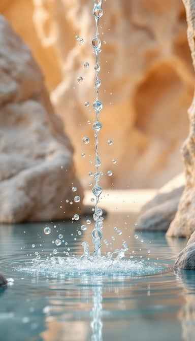 Cascading Crystal Water