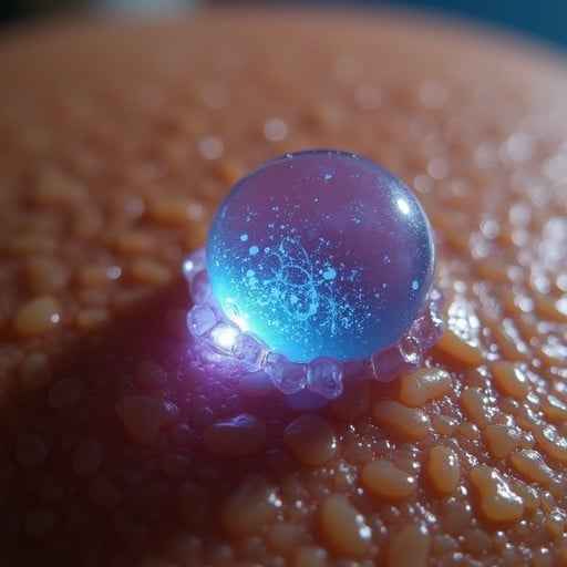 Glowing Water Droplet Glowing Water Droplet