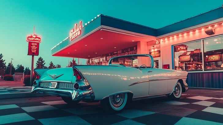 Vintage Diner Evening Vintage Diner Evening
