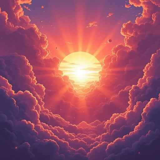 Radiant Purple Sunset Radiant Purple Sunset