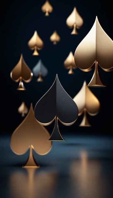 Floating Golden Spades