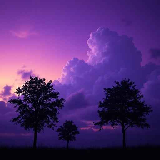 Purple Twilight Silhouettes