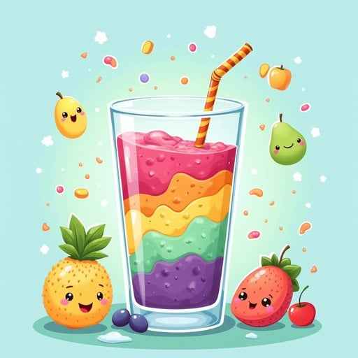 Rainbow Fruit Smoothie