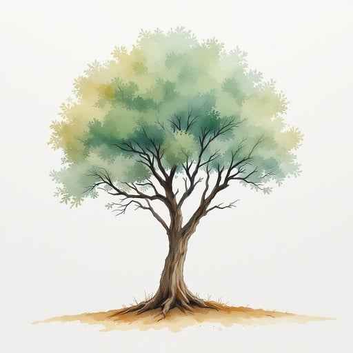 Watercolor Tree Dreams