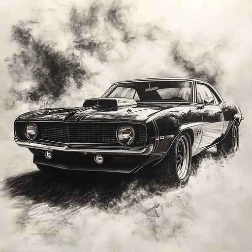 Vintage muscle car Vintage muscle car