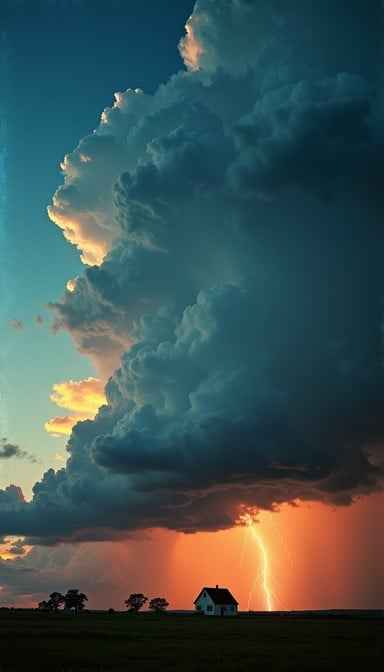 Lightning Strikes Prairie Lightning Strikes Prairie